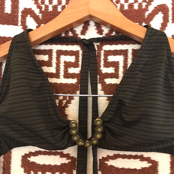 🌸5/$30🌸 Mossimo Dark Green Halter Top, EUC, S - Picture 3 of 7